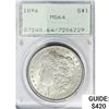 Image 1 : 1896 Morgan Silver Dollar PCGS MS64