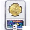 Image 2 : 1925 $20 Gold Double Eagle NGC MS61