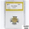 Image 1 : 1873 Nickel Three Cent PGA MS64 Closed 3