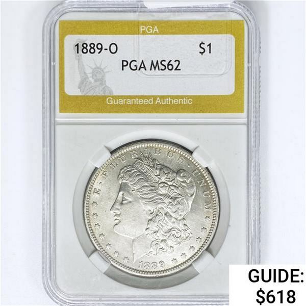 1889-O Morgan Silver Dollar PGA MS62