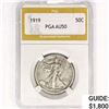 Image 1 : 1919 Walking Liberty Half Dollar PGA AU50