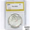 Image 1 : 1899 Morgan Silver Dollar PGA MS63