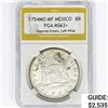 Image 1 : 1754MO MF Mexico 8R Imperial Crown PGA MS63+