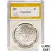 Image 1 : 1892 Morgan Silver Dollar PGA MS60