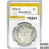 Image 1 : 1878-CC Morgan Silver Dollar PGA MS65 PL