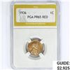 Image 1 : 1936 Wheat Cent PGA PR65 RED