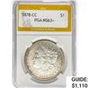 Image 1 : 1878-CC Morgan Silver Dollar PGA MS63+