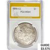 Image 1 : 1890-CC Morgan Silver Dollar PGA MS64
