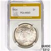 Image 1 : 1924 Silver Peace Dollar PGA MS65
