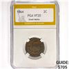 Image 1 : 1864 Two Cent Piece PGA VF20 Small Motto