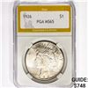 Image 1 : 1926 Silver Peace Dollar PGA MS65