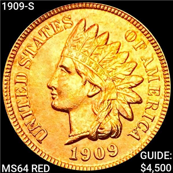 1909-S Indian Head Cent HIGH GRADE +