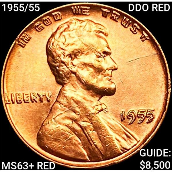 1955/55 DDO Wheat Cent UNCIRCULATED +