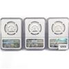 Image 2 : (3) Franklin Half Dollars NGC PF67 1959-1963