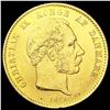 Image 1 : 1873 Denmark .1296oz Gold 10 Kroner UNCIRCULATED