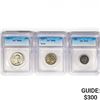 Image 1 : (3) US Varied Coinage ICG EF,MS 1892-1962