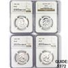 Image 1 : (4) Franklin Silver Half Dollar NGC PF67 1956-1961