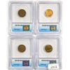 Image 2 : (4) Wheat Cent ICG 1909-1954