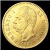Image 1 : 1882-R Italy .1867oz Gold 20 Lire UNCIRCULATED