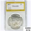 Image 1 : 1927 Silver Peace Dollar PGA AU58