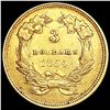Image 2 : 1854 $3 Gold Piece CLOSELY UNCIRCULATED