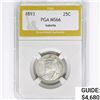 Image 1 : 1893 Isabella Silver Quarter PGA MS66