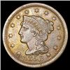 Image 1 : 1853 Braided Hair Large Cent NEARLY UNCIRCULATED