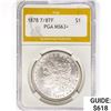 Image 1 : 1878 7/8TF Morgan Silver Dollar PGA MS63+