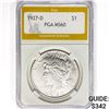 Image 1 : 1927-D Silver Peace Dollar PGA MS60