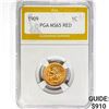1909 Indian Head Cent PGA MS65 RED
