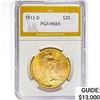 Image 1 : 1913-D $20 Gold Double Eagle PGA MS65