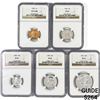 Image 1 : (5) 1955 US Varied Coinage NGC PF67