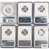 Image 2 : (6) Roosevelt Silver Dimes NGC,PCGS MS 1954-1960