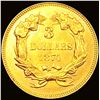 Image 2 : 1874 $3 Gold Piece GEM BU