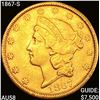 1867-S $20 Gold Double Eagle CHOICE AU