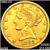 Image 1 : 1882-CC $5 Gold Half Eagle CHOICE AU