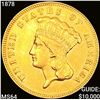 1878 $3 Gold Piece CHOICE BU