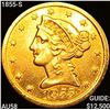 1855-S $5 Gold Half Eagle CHOICE AU