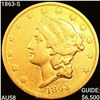 1863-S $20 Gold Double Eagle CHOICE AU