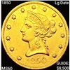 Image 1 : 1850 Lg Date $10 Gold Eagle UNCIRCULATED