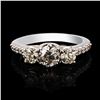 Image 1 : 1.66 ctw Diamond 14K White Gold Ring