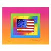 Image 2 : Flag with Heart on Blends by Peter Max