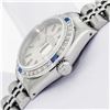 Image 5 : Rolex Stainless Steel Quickset Silver Index Diamond And Sapphire Date Watch 26MM