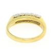 Image 5 : 14k Two Tone Solid Gold 0.60 ctw Band Ring with 6 Brilliant Round Diamonds