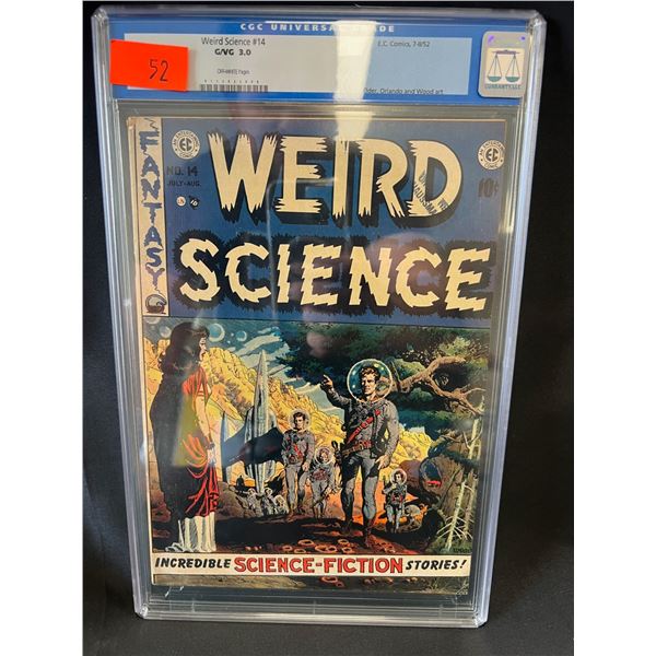 WEIRD SCIENCE #14 E.C. COMICS 7-8/52 GRADED G/VG3.0 COMIC BOOK