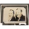 Image 2 : FRAMED SIGNED 5 X 7" PHOTO OF LAUREL & HARDY