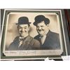 Image 2 : FRAMED AND AUTOGRAPHED PHOTO LAUREL & HARDY 8 X 10"