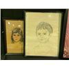 Image 2 : 4 ASSORTED FRAMED PRINTS INCLUDING; PORTRAITS, VINTAGE CARS & JAPANESE GIRL