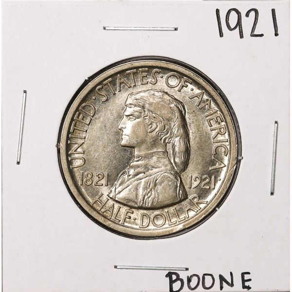 1921 Boone Commemorative Half Dollar Coin