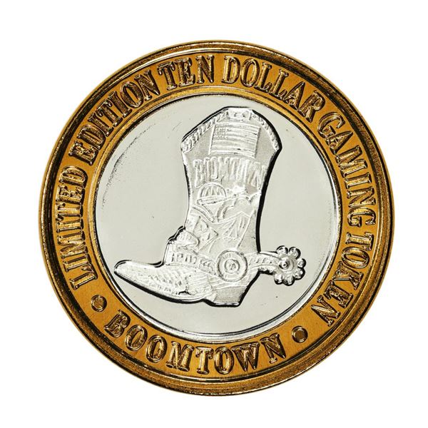 .999 Silver Boomtown Hotel and Casino $10 Casino Limited Edition Gaming Token